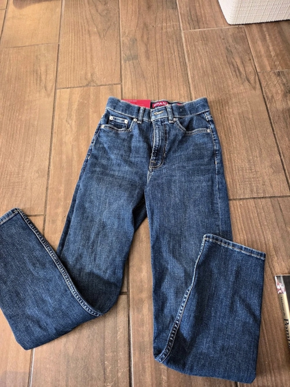 SPANX Sculpt ReDefine Slim Straight Jeans in Blue Size 0 NWT